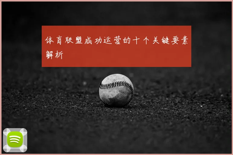 体育联盟成功运营的十个关键要素解析